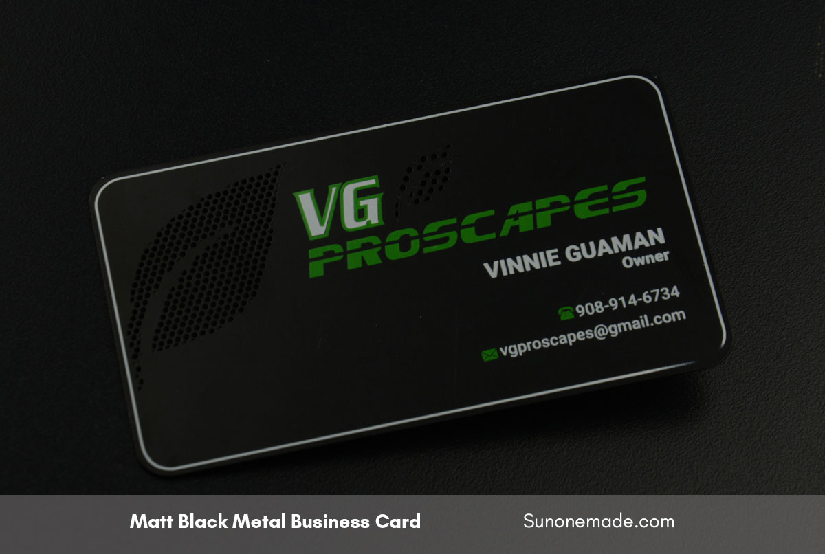 Business Cards – Black Metal –